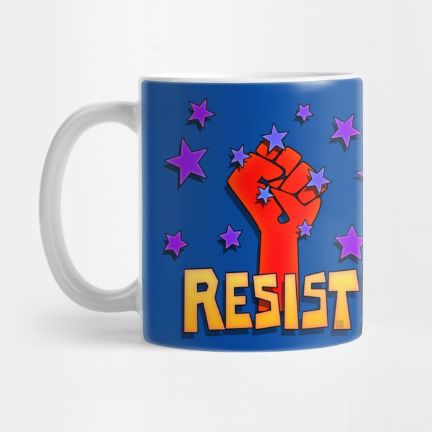 Resist Fist and Stars by SeattleDesignCompany